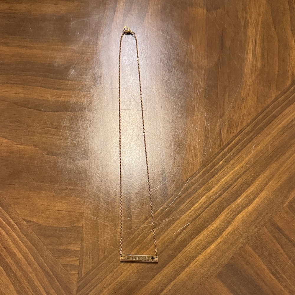 ALEXIS Nameplate Necklace | Gold Bar Personalized Jewelry